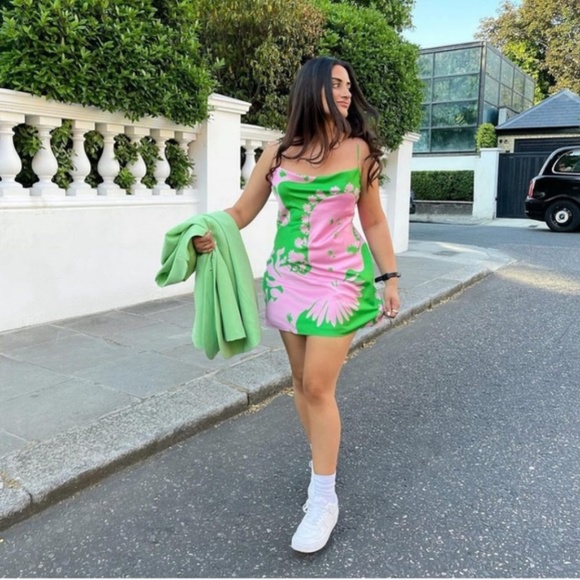 Zara Satin Effect Dress NWT - Picture 6 of 16